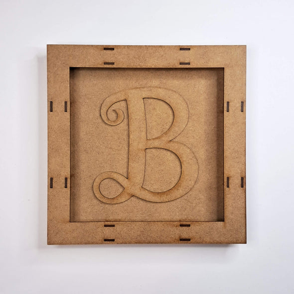 Monogram with Box Frame MDF Kit