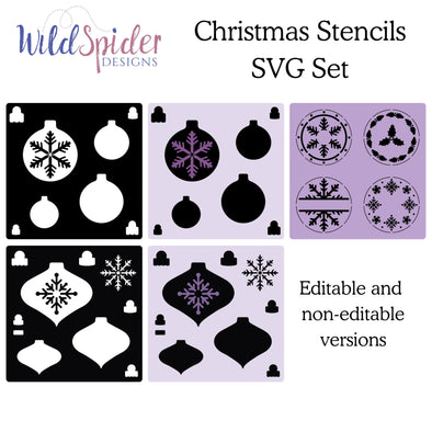 Christmas Stencils SVG / Cutting File Set