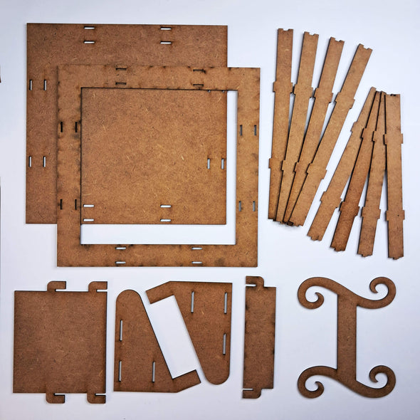 Monogram with Box Frame MDF Kit