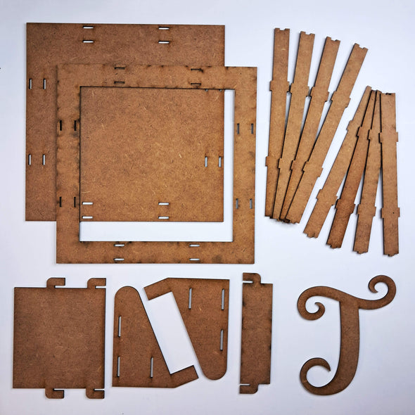 Monogram with Box Frame MDF Kit