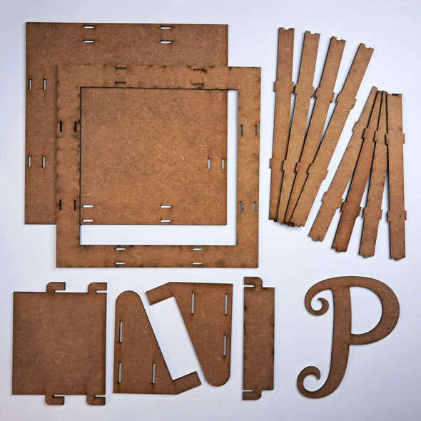 Monogram with Box Frame MDF Kit