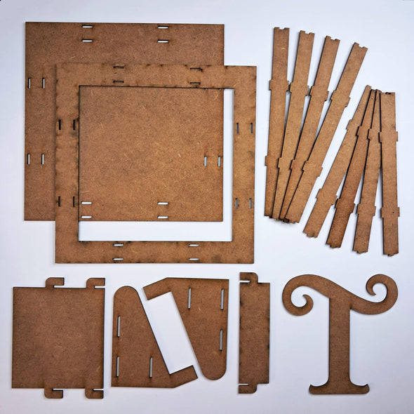 Monogram with Box Frame MDF Kit