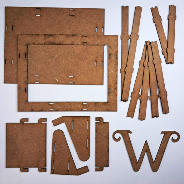 Monogram with Box Frame MDF Kit