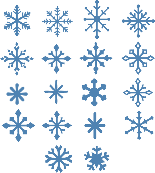 Snowflakes SVG / Cutting File Set