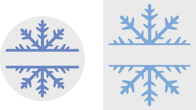 Split Snowflake SVG / Cutting File Set