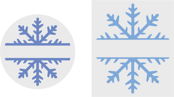 Split Snowflake SVG / Cutting File Set