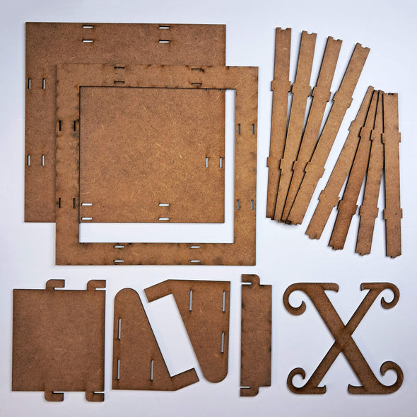 Monogram with Box Frame MDF Kit