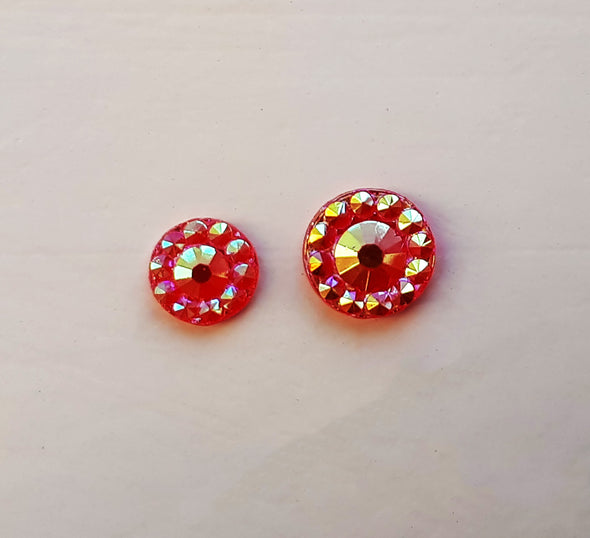 Gorgeous 4mm and 5mm Fancy Red Flat Back Pearls, great for adding finishing touches to your craft projects.