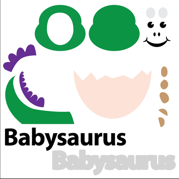 Fun little 'Babysaurus' SVG / Cutting file. 