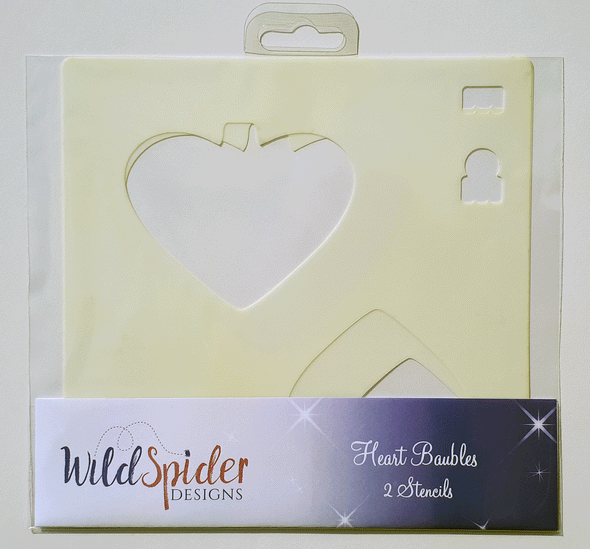 Heart Bauble Stencils - Set of 2