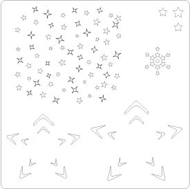 Starlight Starbright Stencil