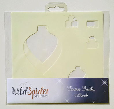 Teardrop Bauble Stencils - Set of 2